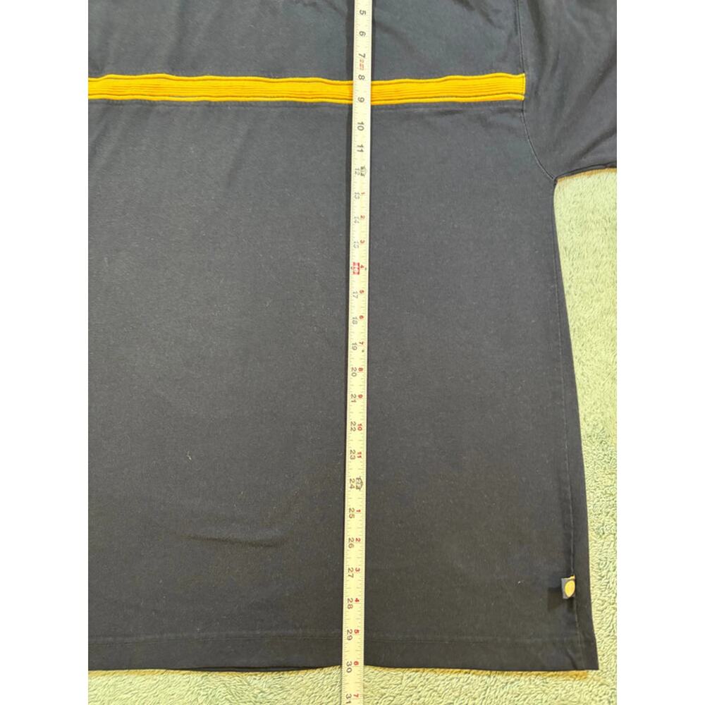 Point Zero Black Yellow Stripe T-Shirt Size US UK Medium - Picture 6 of 9